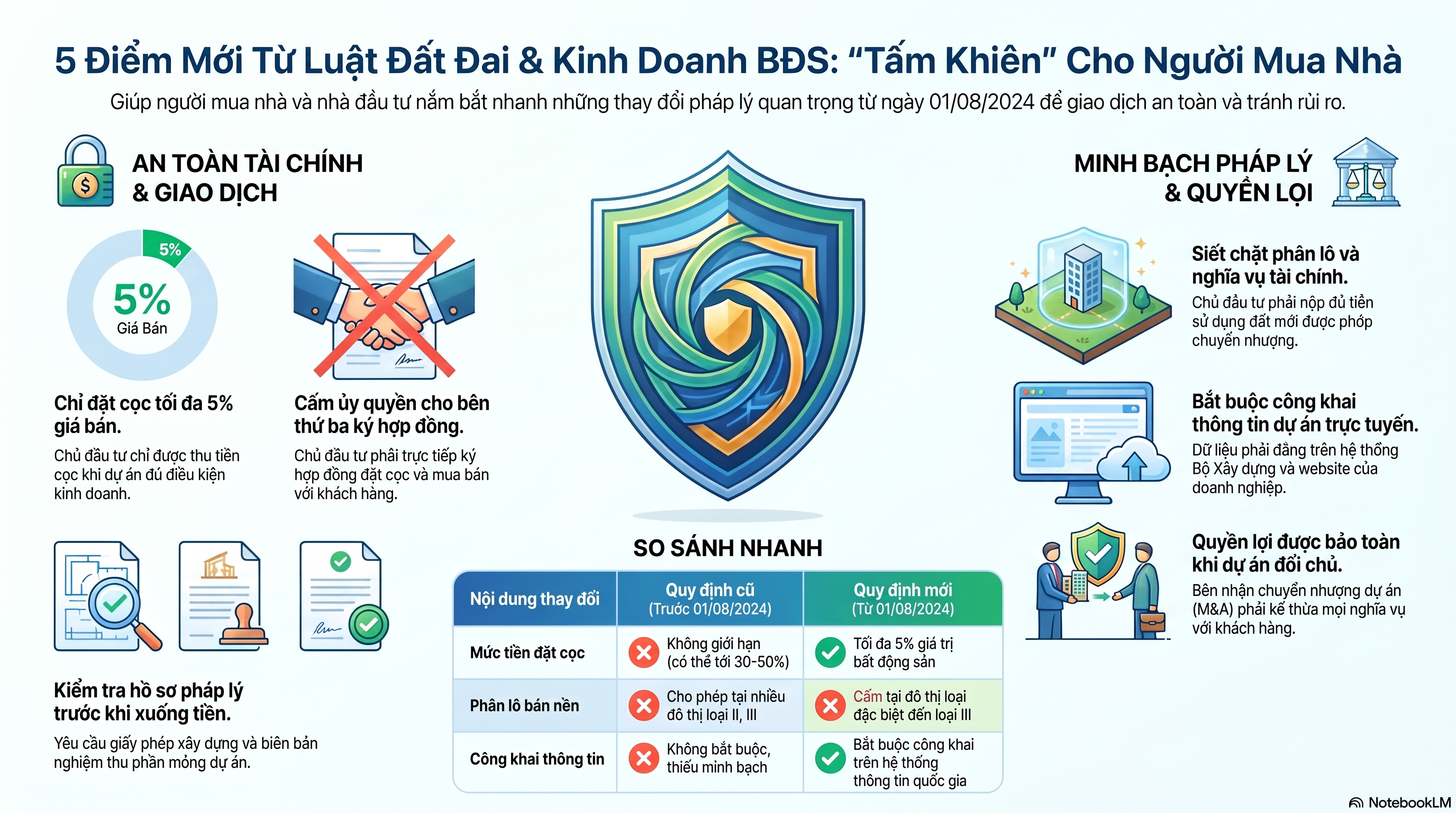 5 điểm mới Luật Đất đai và Kinh doanh BĐS người mua nhà phải biết
